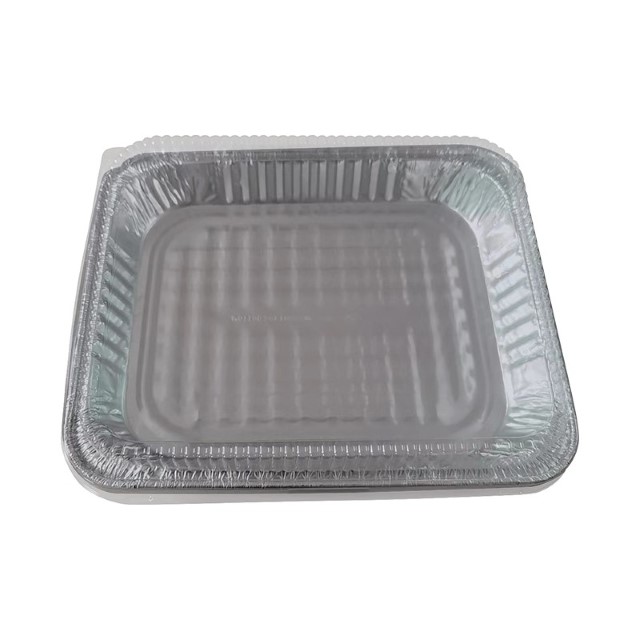 铝箔餐盒321波纹底