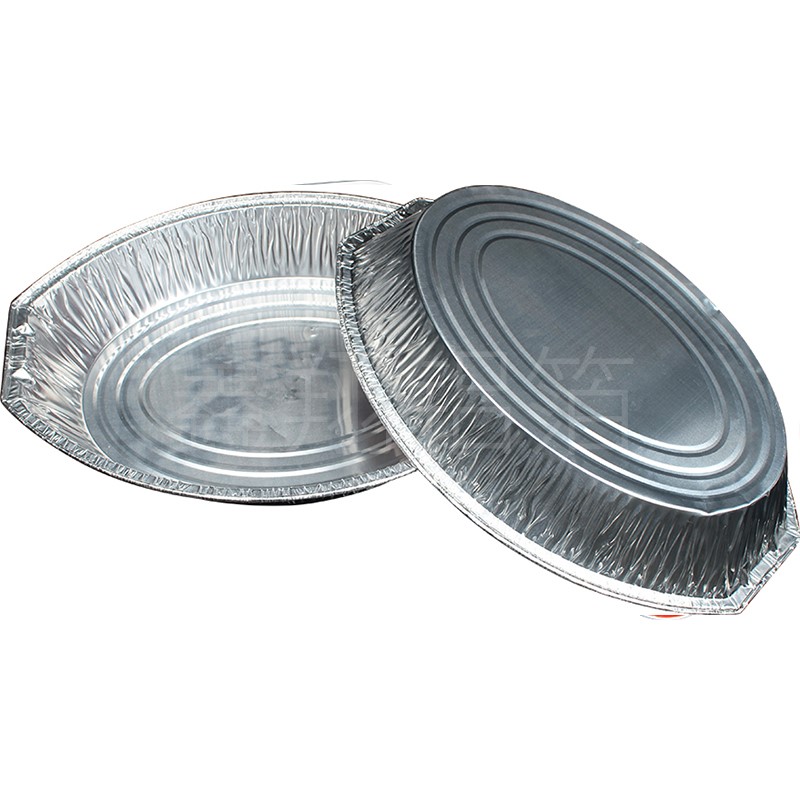 椭圆形铝箔大餐盒